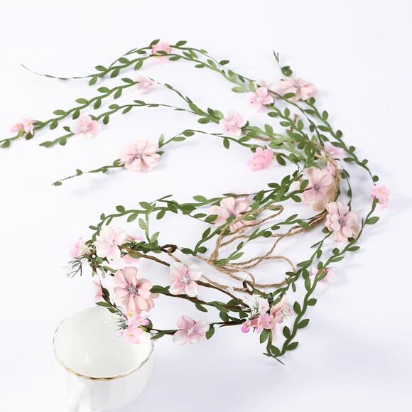 Flower Crown Wreath Floral Headband for Weddings Festivals Elegant Gifts main image 5